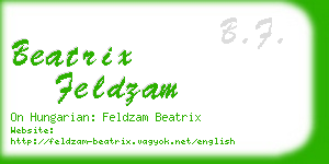 beatrix feldzam business card